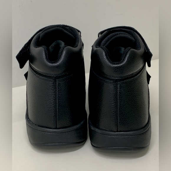 Men’s 14 EE Wide Orthofeet Glacier Gorge Pebbled Leather Hook & Loop Ankle Boots - Picture 13 of 16